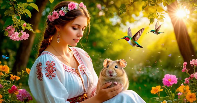 Хомяк Женщина - гороскоп славян