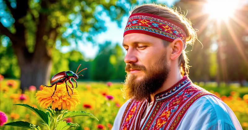 Знак у славян - хрущ Мужчина