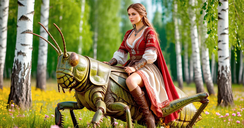 Женщина Кузнечик у славян