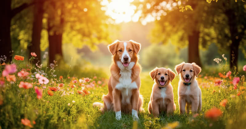 Пес и его семья